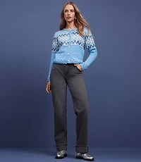 Slouchy Boyfriend Jeans Washed Black Wash