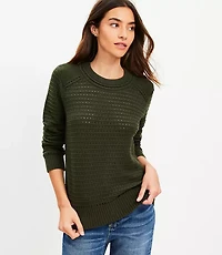 Ottoman Pointelle Sweater