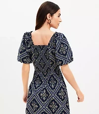 Tuilerie Square Neck Puff Sleeve Top