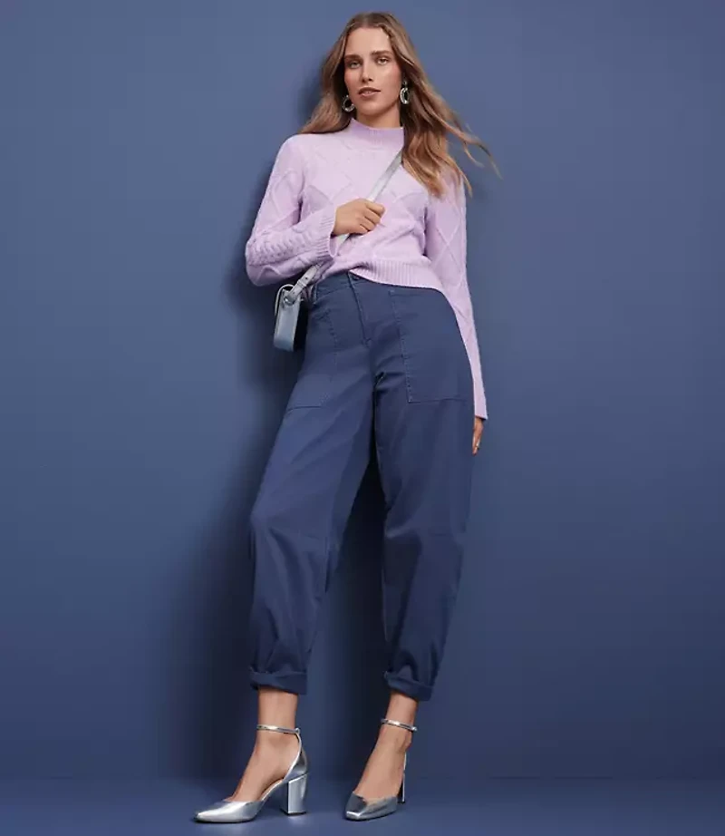 Utility Barrel Pants Twill
