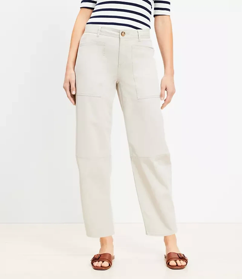 Utility Barrel Pants Twill