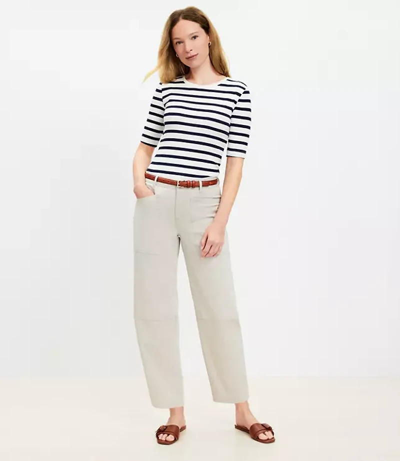 Utility Barrel Pants Twill
