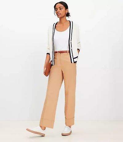 Petite Stovepipe Pants in Twill