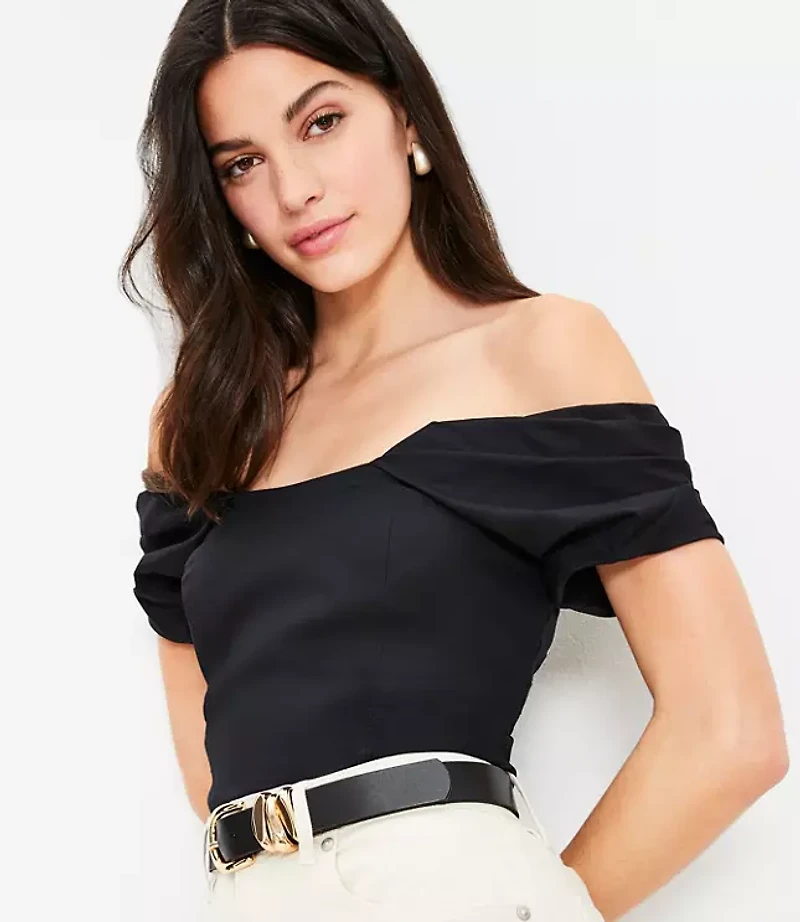 Structured Off The Shoulder Top