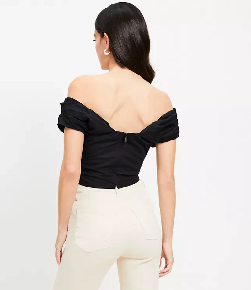 Structured Off The Shoulder Top