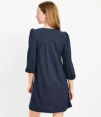 Tall Stripe Textured Pleated Mini Dress