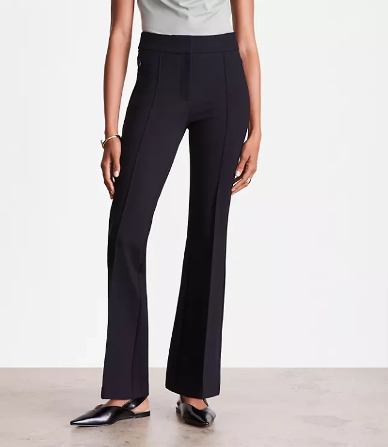 Curvy LOFT Versa Ponte Deluxe Flare Pants
