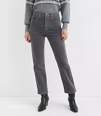 Petite Curvy Straight Corduroy Pants