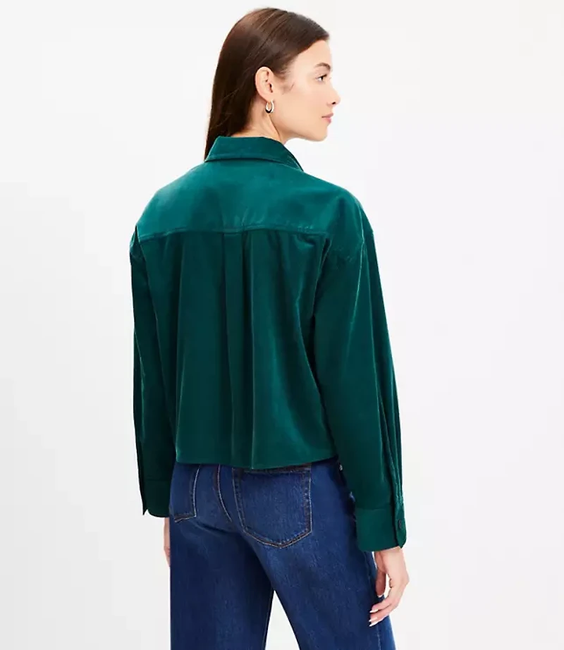 Cotton Corduroy Modern Pocket Shirt