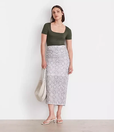 LOFT Versa 360 Knit Square Neck Tee