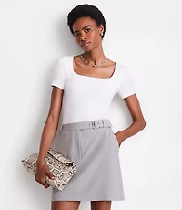 LOFT Versa 360 Knit Square Neck Tee