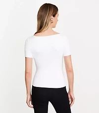 LOFT Versa 360 Knit Square Neck Tee