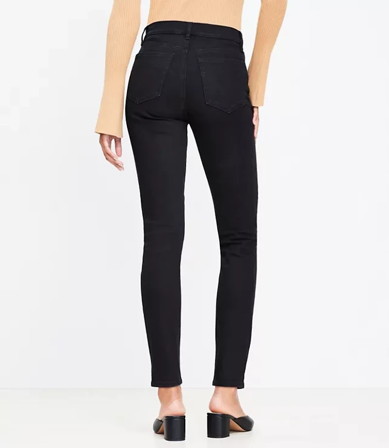 High Rise Skinny Jeans in Black
