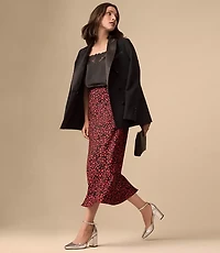 Satin Trim Relaxed Tuxedo Blazer