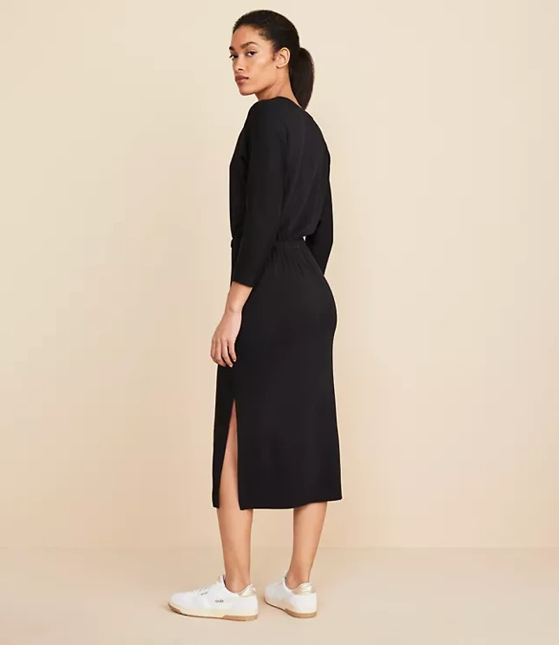 Lou & Grey Signaturesoft 3/4 Sleeve Column Dress