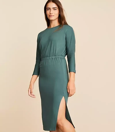 Lou & Grey Signaturesoft 3/4 Sleeve Column Dress