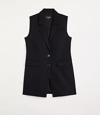 Petite LOFT Versa Ponte Deluxe Long Vest