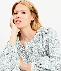 Paisley Corduroy Blouse