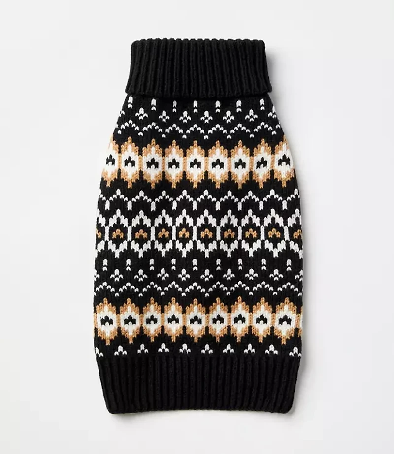 Fair Isle Dog Sweater