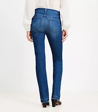 Petite Let Down Hem Mid Rise Boot Jeans in Original Medium Stone Wash