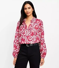 Night Bloom V-Neck Blouse