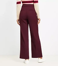 Petite Coin Pocket Clean Wide Leg Pants in Twill