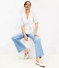 Pleated Belted Top