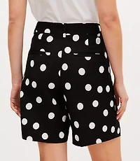 Peyton Shorts in Dotted Linen Blend