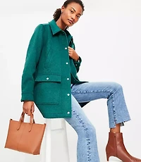 Petite Brushed Barn Jacket
