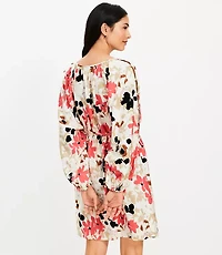 Gardenia Button Sleeve Mini Dress