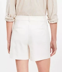 Faux Leather Belted Shorts