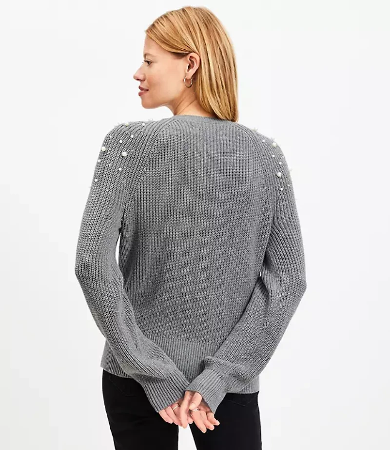 Pearlized Raglan Sweater