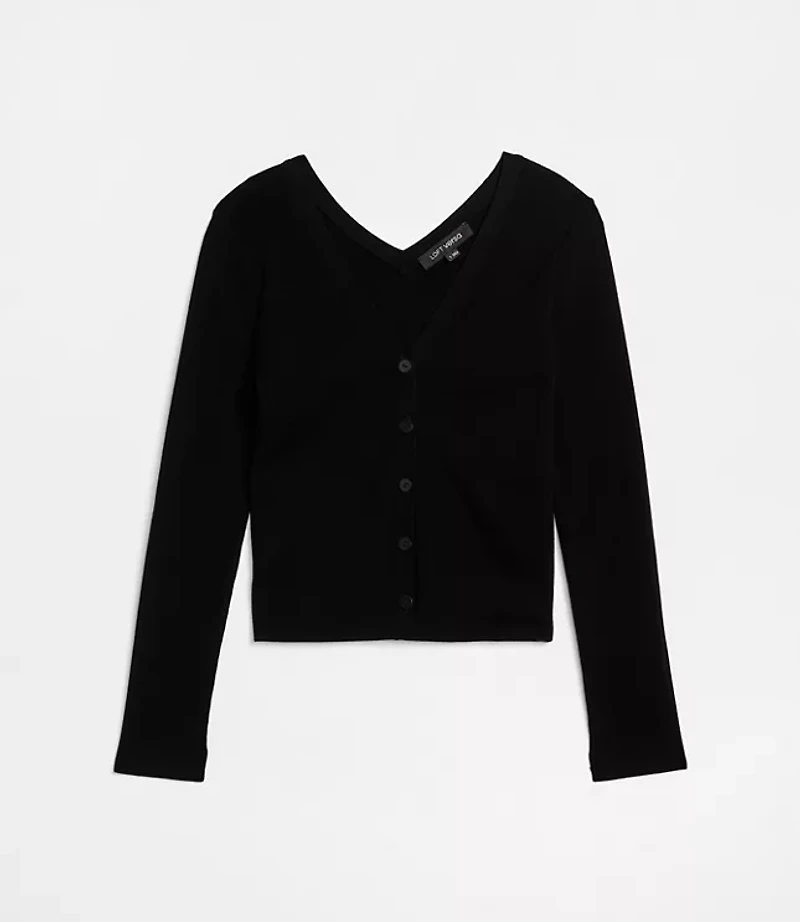 LOFT Versa V-Neck Cardigan Top