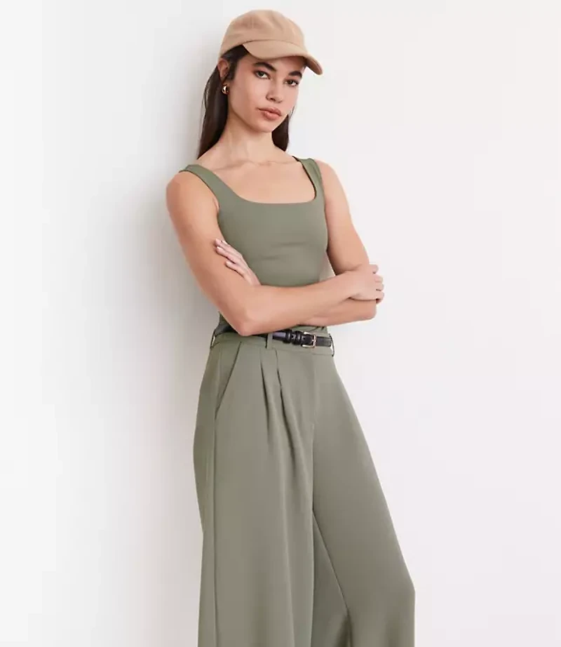 LOFT Versa Ribbed Square Neck Bodysuit
