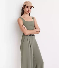 LOFT Versa Ribbed Square Neck Bodysuit