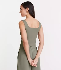 LOFT Versa Ribbed Square Neck Bodysuit