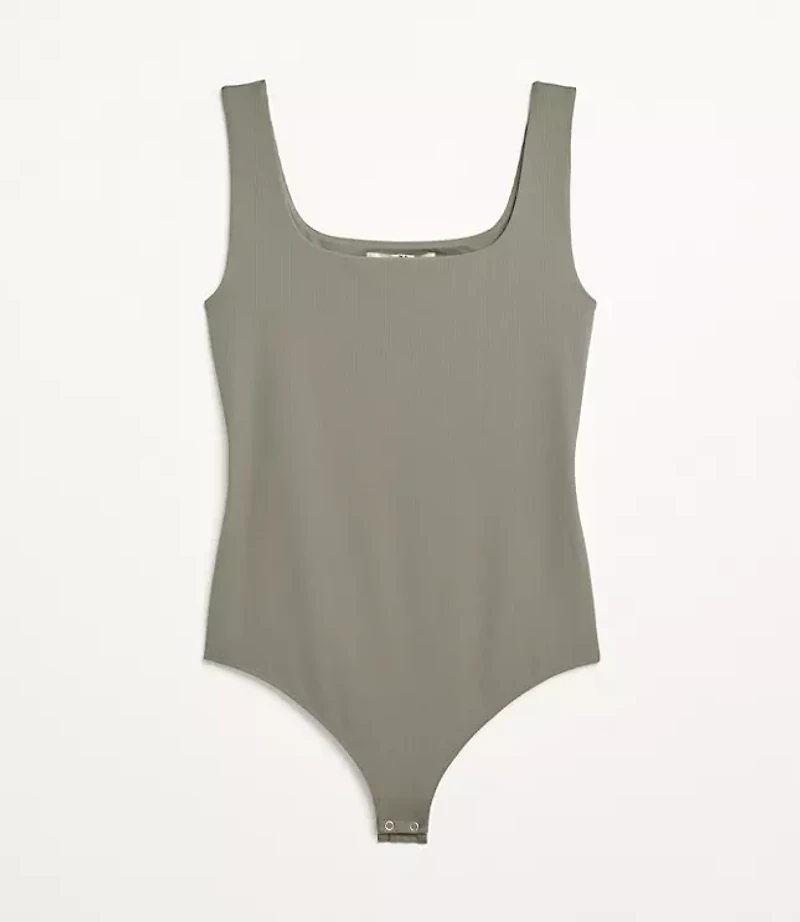 LOFT Versa Ribbed Square Neck Bodysuit