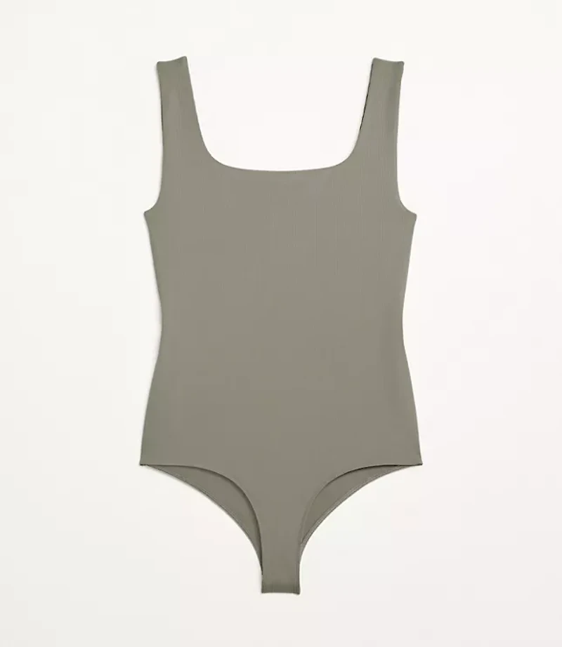 LOFT Versa Ribbed Square Neck Bodysuit