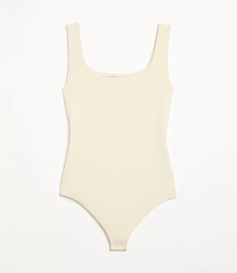 LOFT Versa Ribbed Square Neck Bodysuit