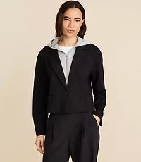 Lou & Grey Ponte Hoodie Blazer