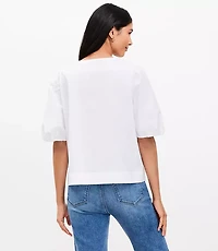 Poplin Bow Top