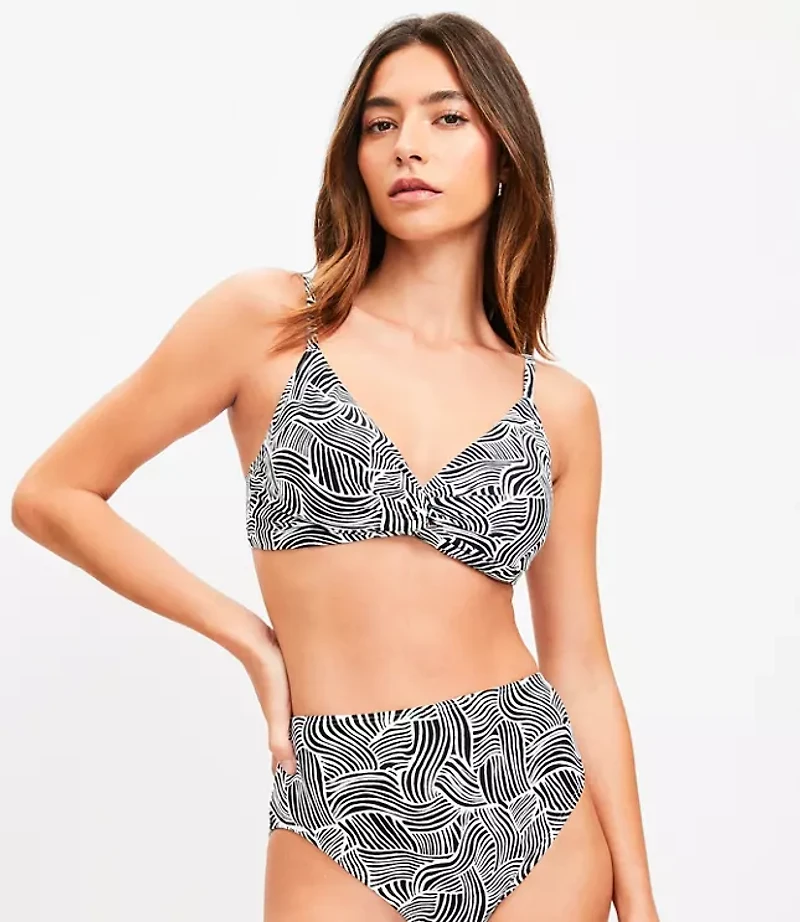 LOFT Beach Spiral Twist Bikini Top