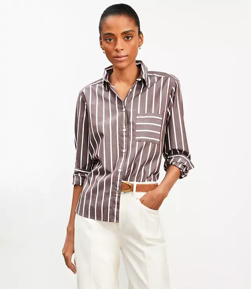 Striped Everyday Relaxed Pocket Shirt