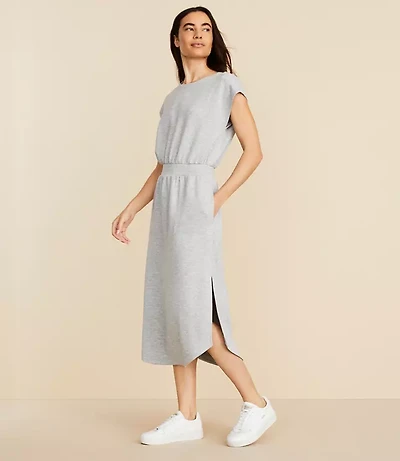 Petite Lou & Grey Heathered Scubasoft Midi Pocket Dress