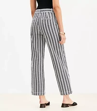 Palmer Wide Leg Crop Pants in Stripe