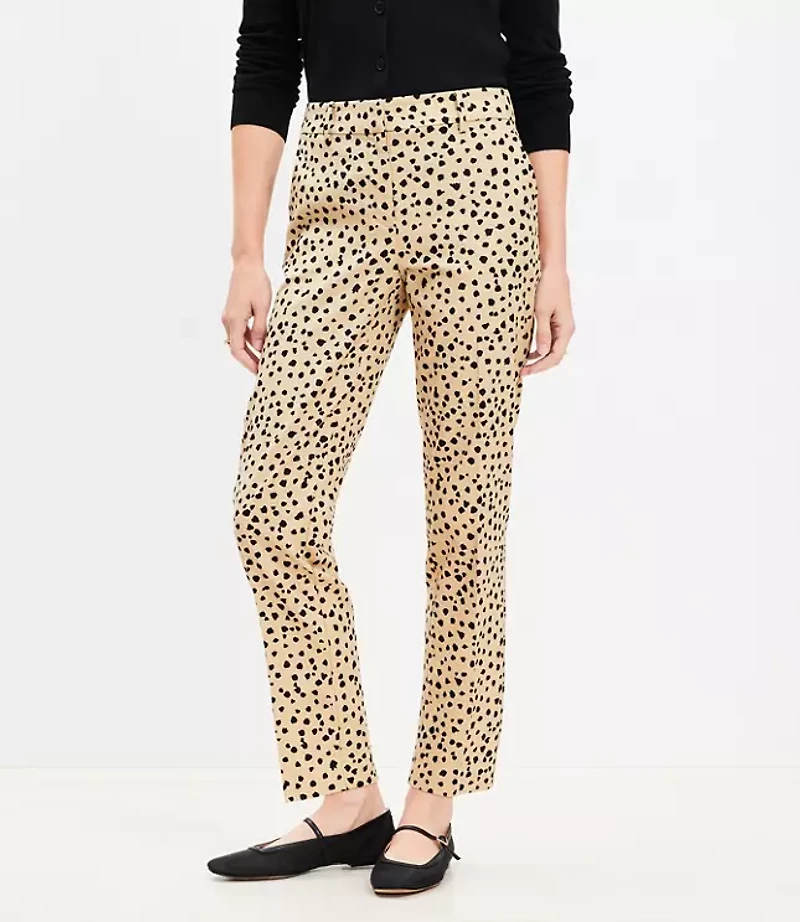 Petite Riviera Slim Pants in Cheetah Print