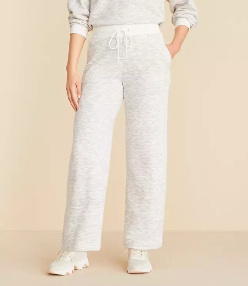 Lou & Grey Spacedye Terry Wide Leg Crop Pants
