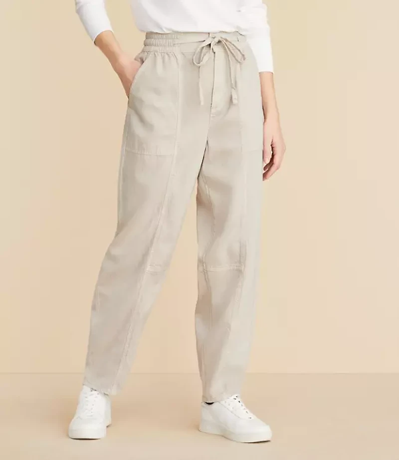 Petite Lou & Grey Barrel Utility Pants