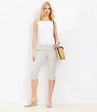 Capri Pants Striped Bi-Stretch