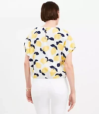 Lemon Bubble Hem Top